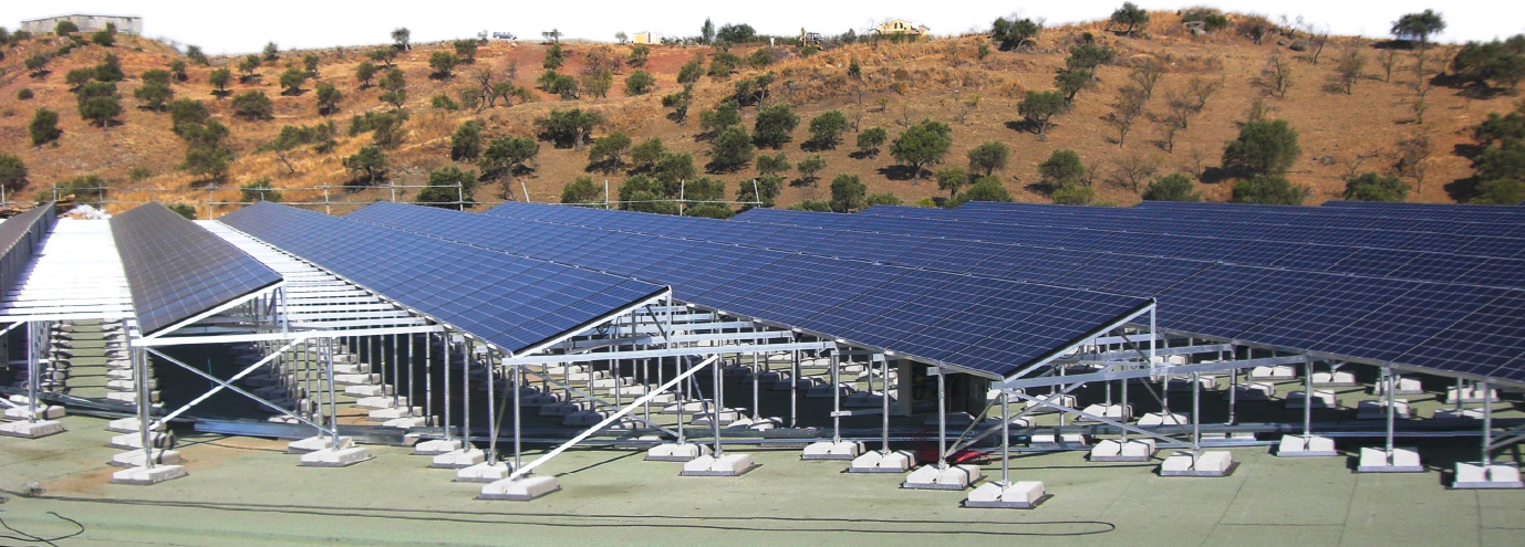 Bild Unterkonstruktion für eine Solaranlage